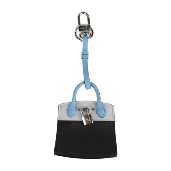 LOUIS VUITTON Black Leather Keyring - Picture 1 of 9